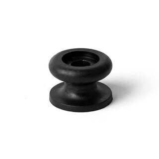 Rundknopf (Kunststoff) schwarz 20 mm